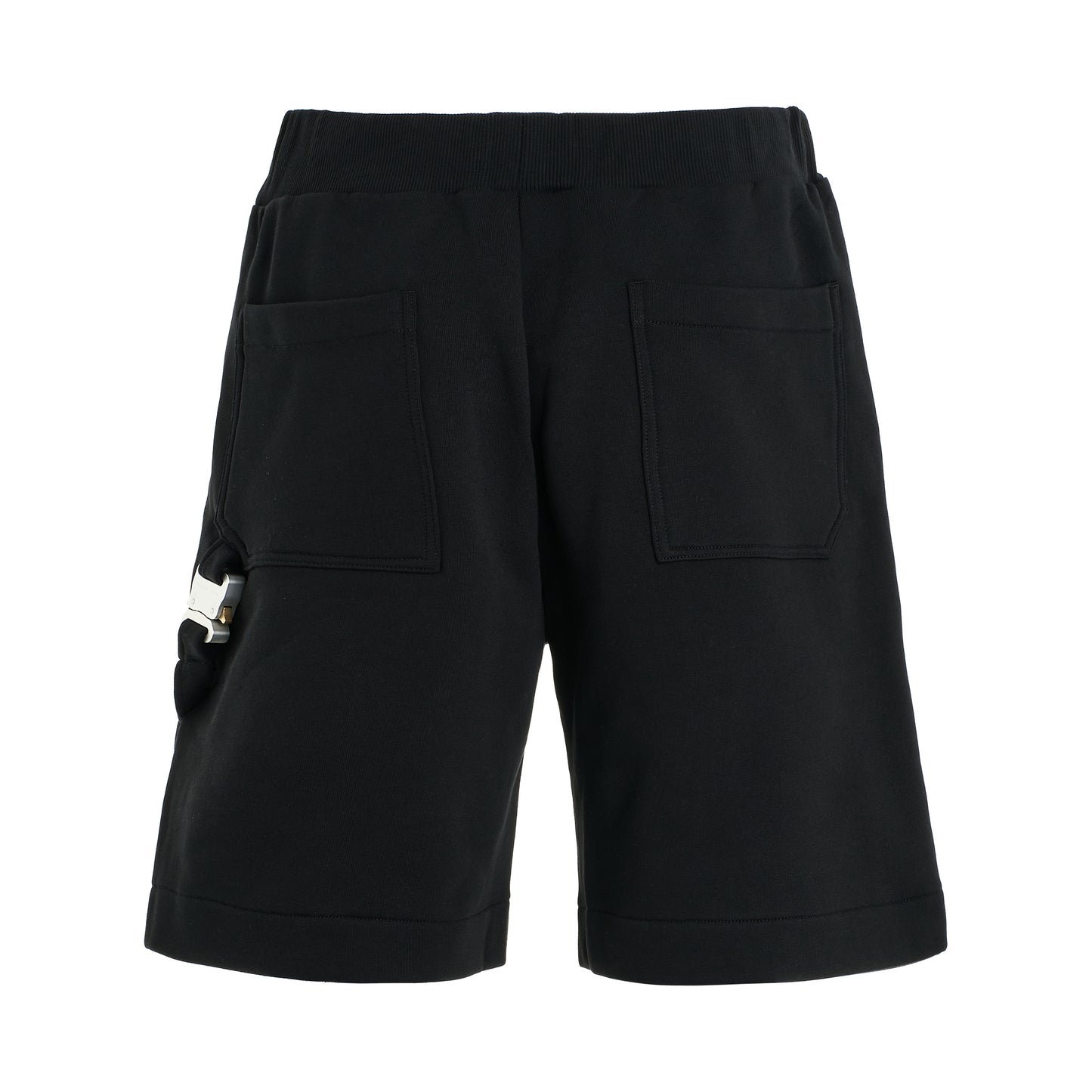 Carpenter Sweatshorts with Buckle in Black