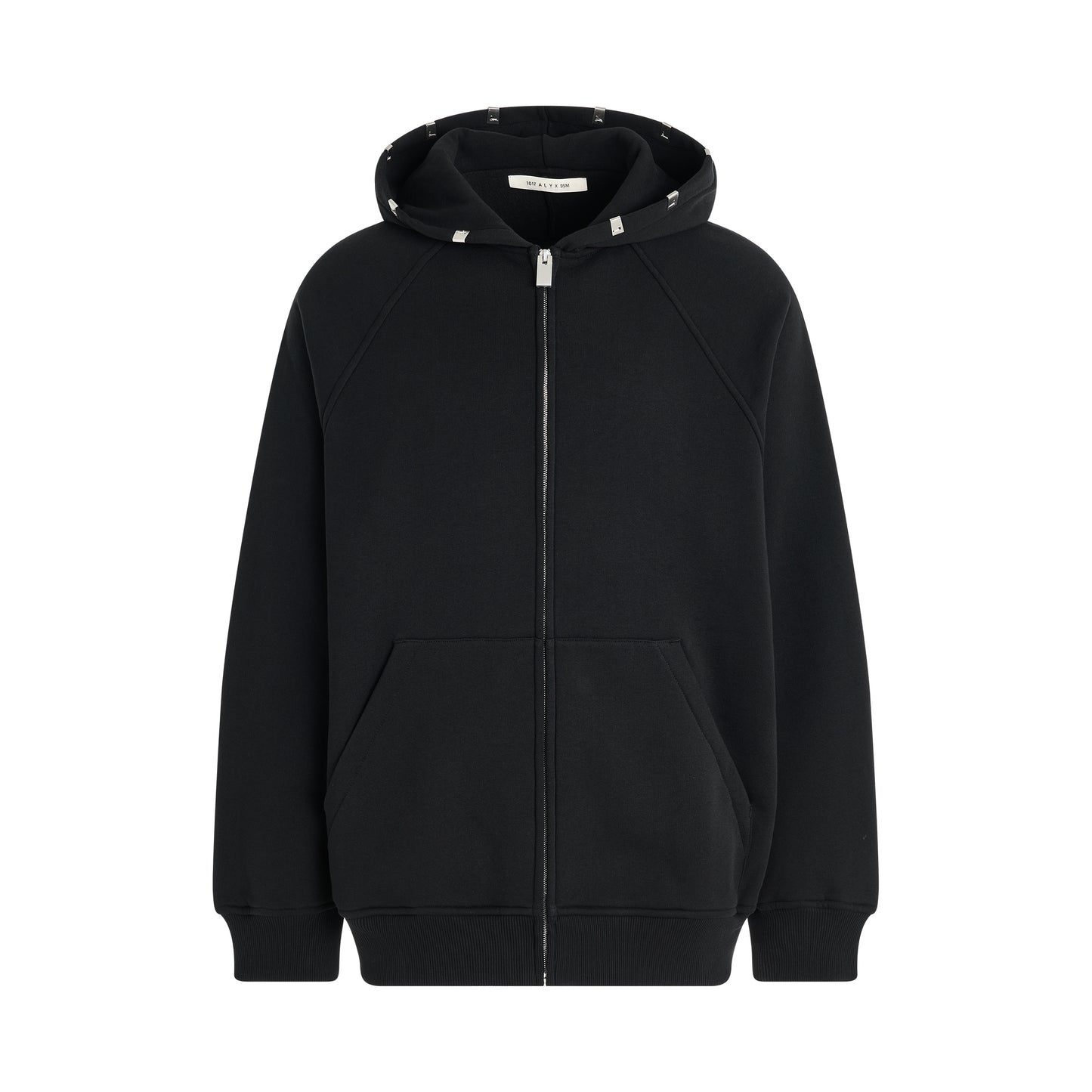 Lightercap Hood Zip Sweatshirt in Black