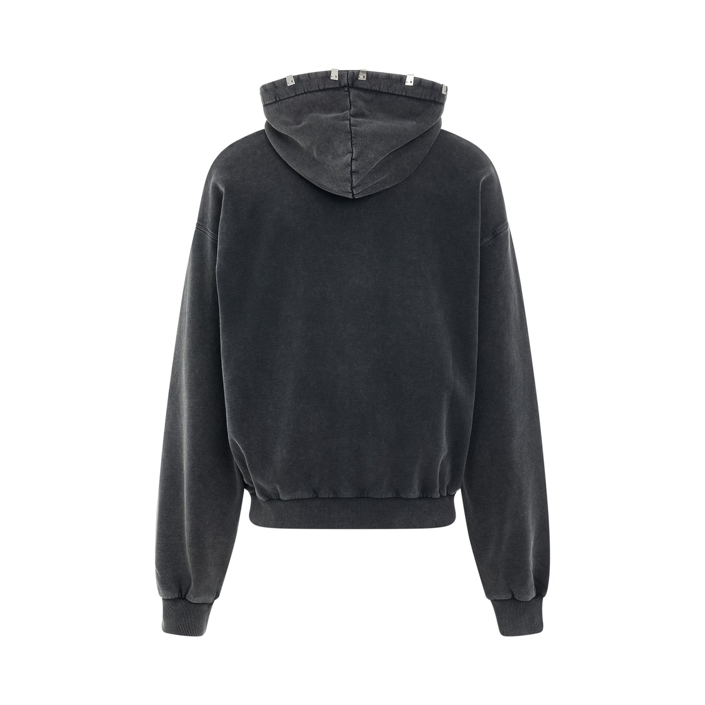 Oversized Mark Flood Hoodie in Black