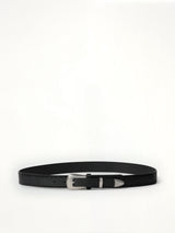 Minimal Western Belt in Black