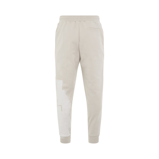 Brushstroke Painted Sweatpants in Bone