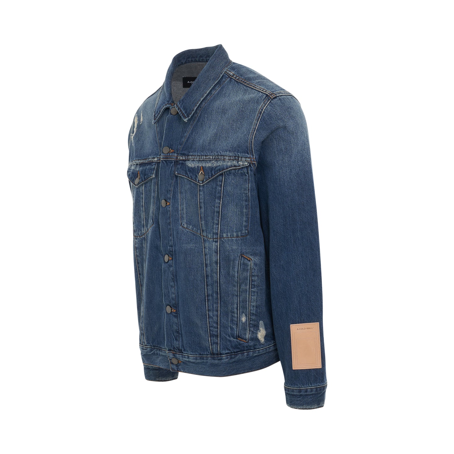 Foundry Selvedge Denim Jacket in Washed Indigo