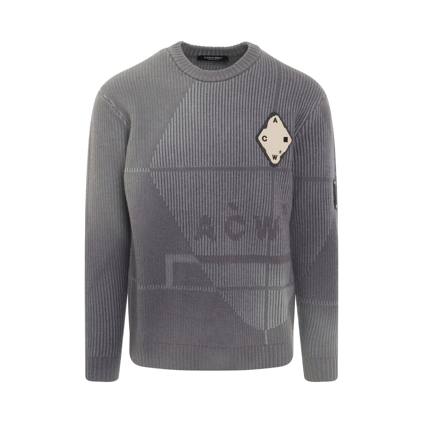 Spray Knit Sweater in Mid Grey