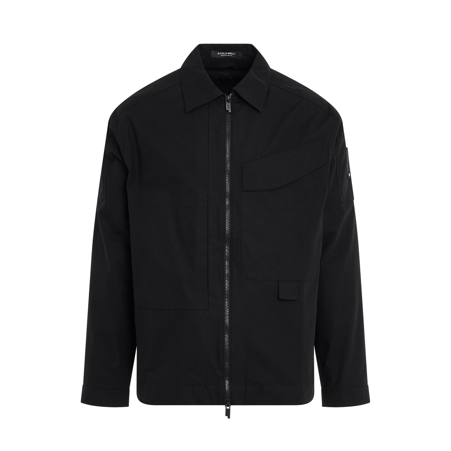 Zip Overshirt in Black