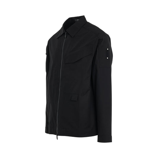 Zip Overshirt in Black