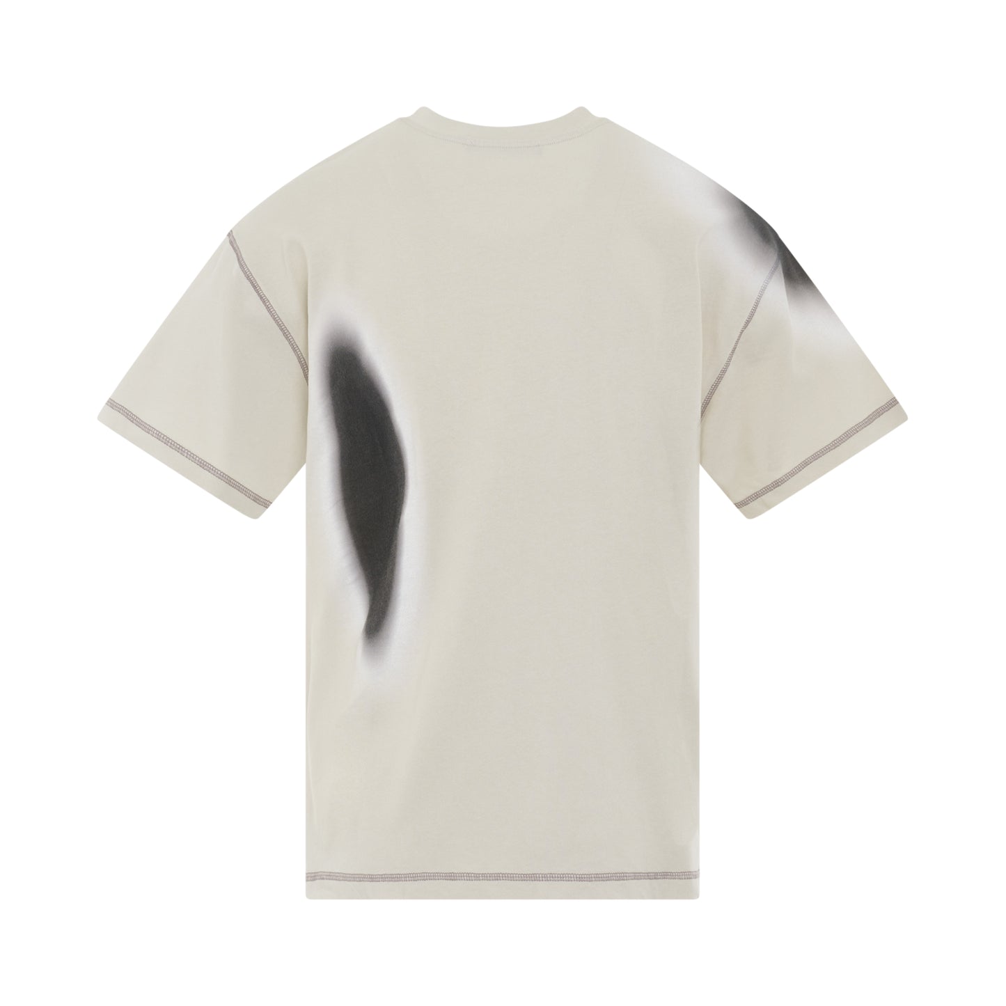 Hypergraphic Print T-Shirt in Bone