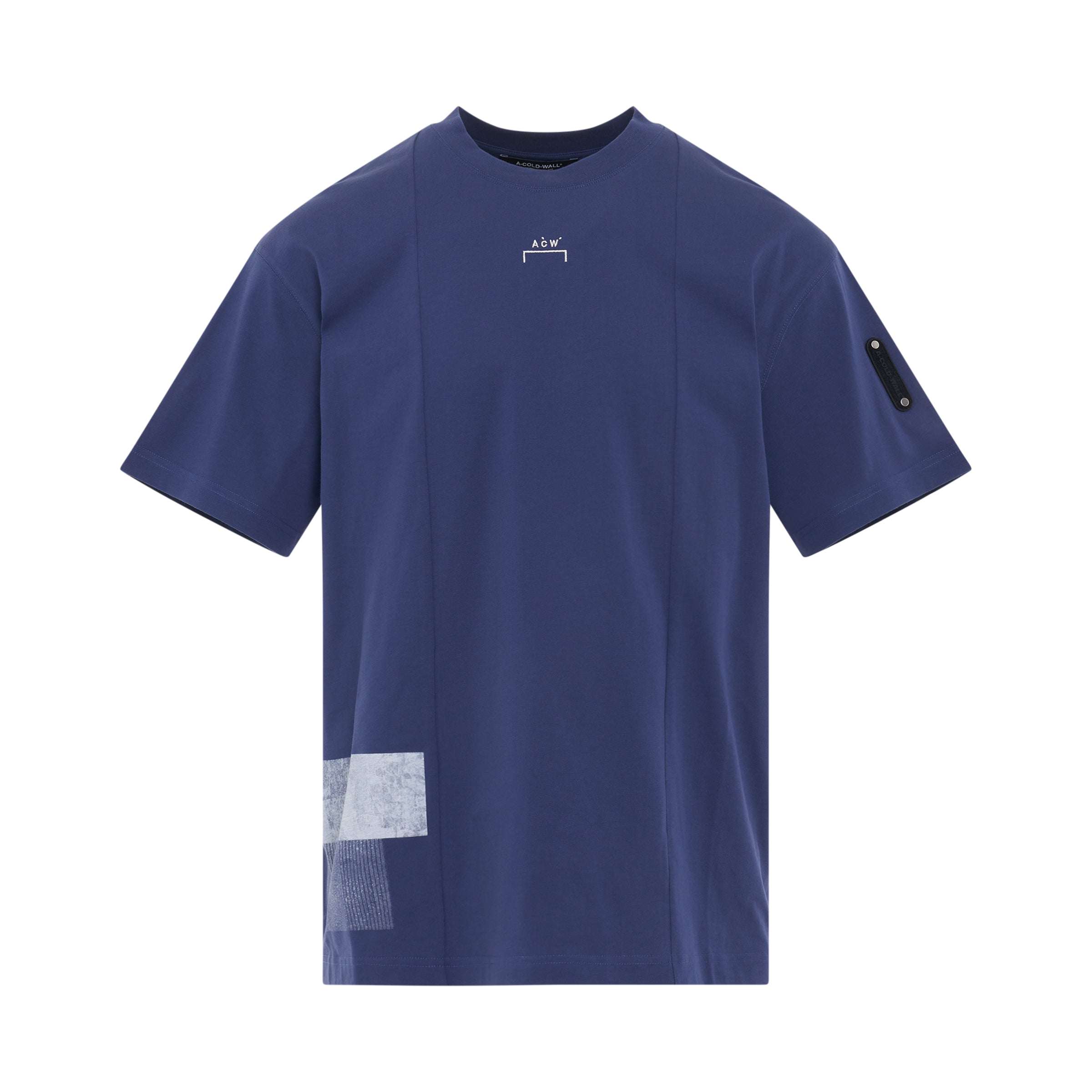 Brutalist Graphic T-Shirt in Blue