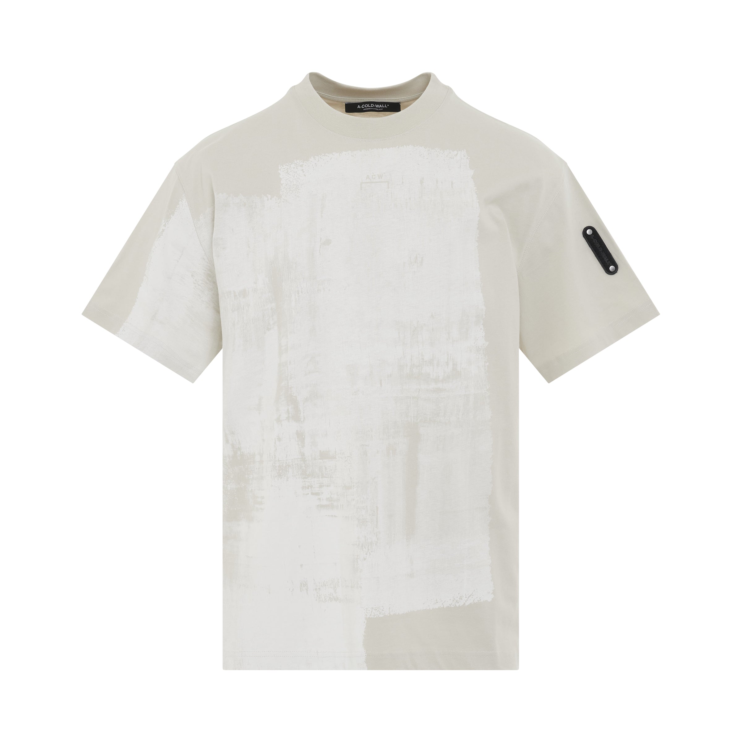 Brushstroke Painted T-Shirt in Bone