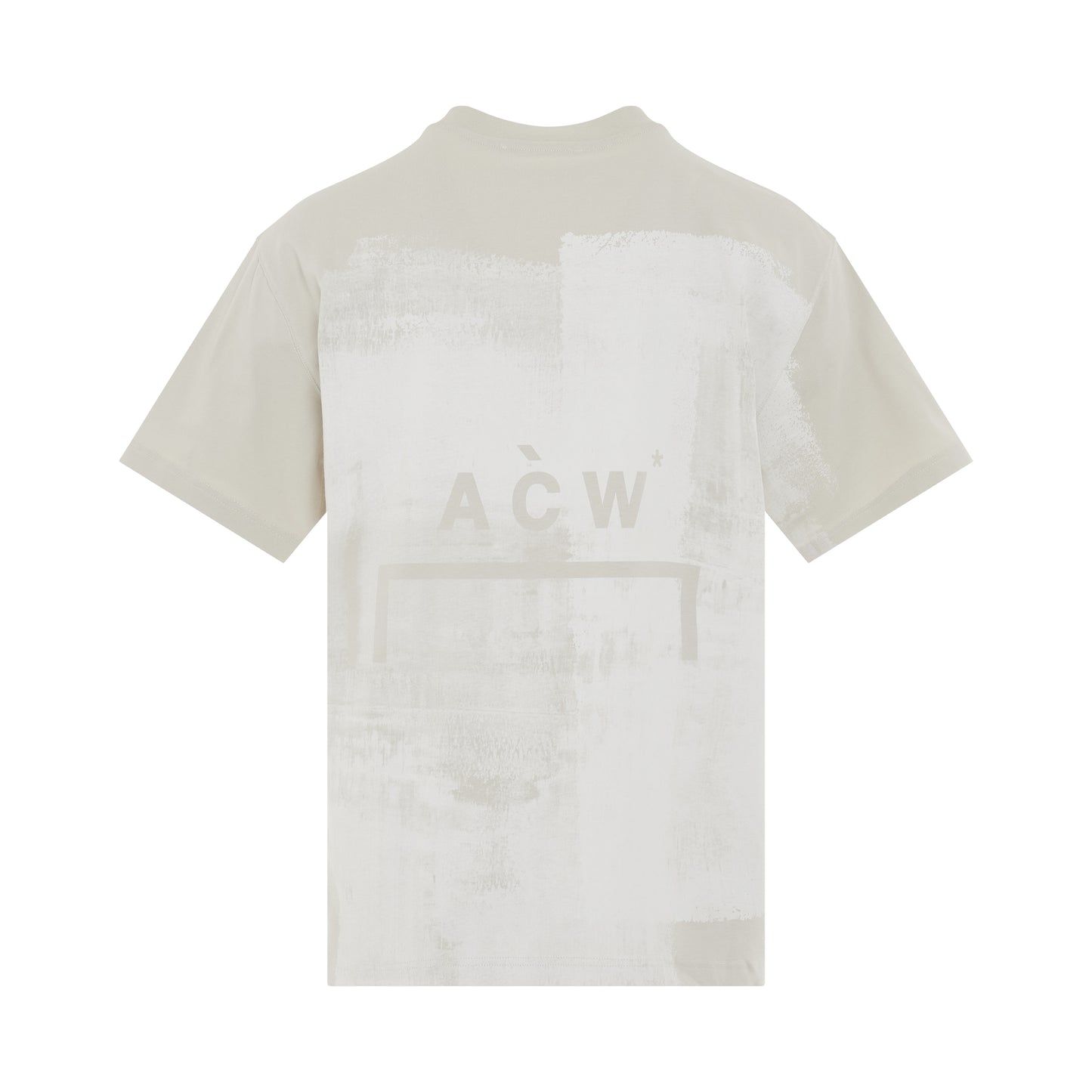 Brushstroke Painted T-Shirt in Bone