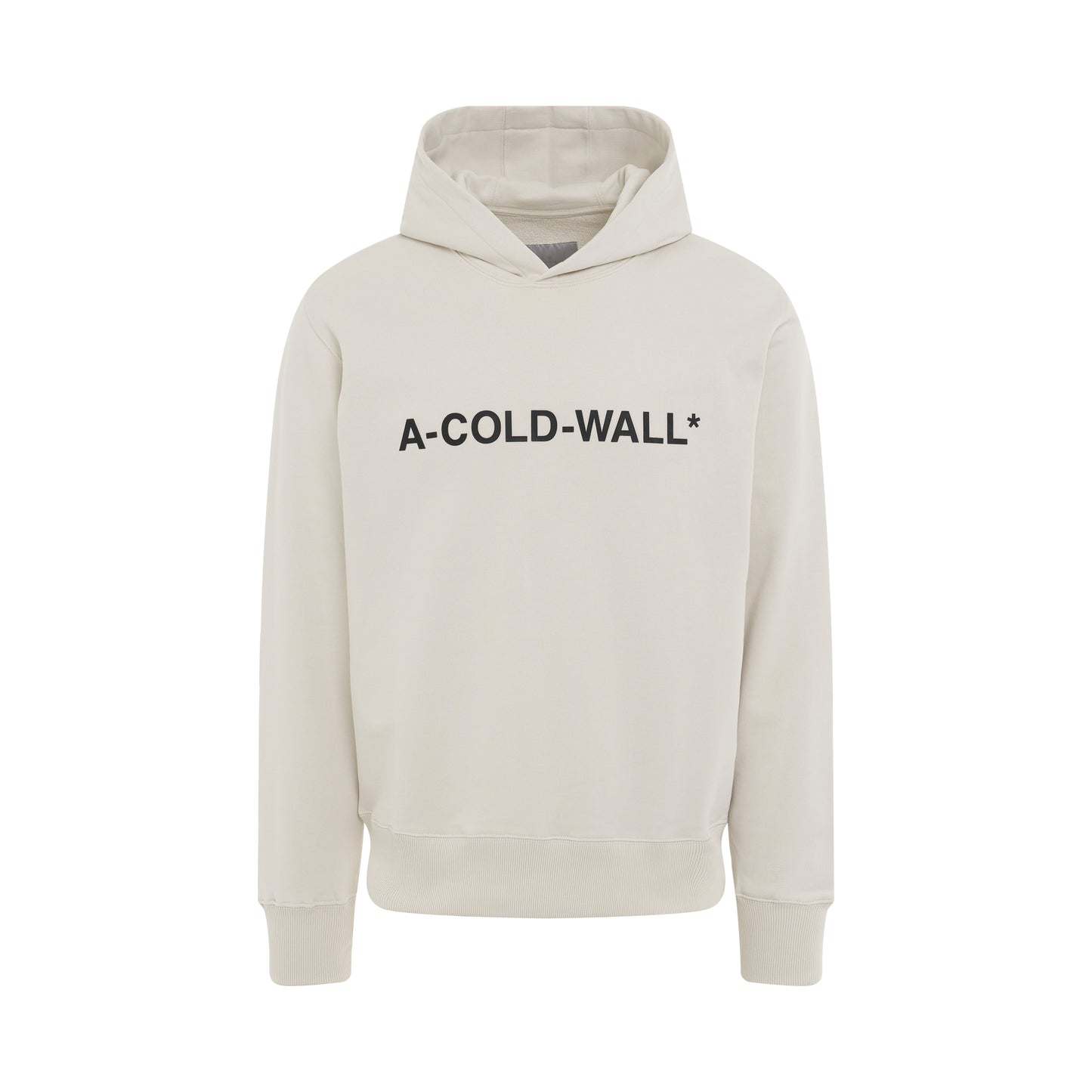 Essential Logo Cotton Hoodie in Bone