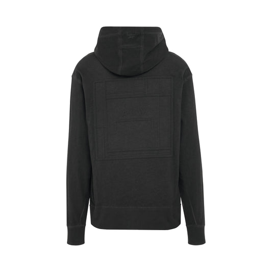 Dissolve Dye Hoodie in Black