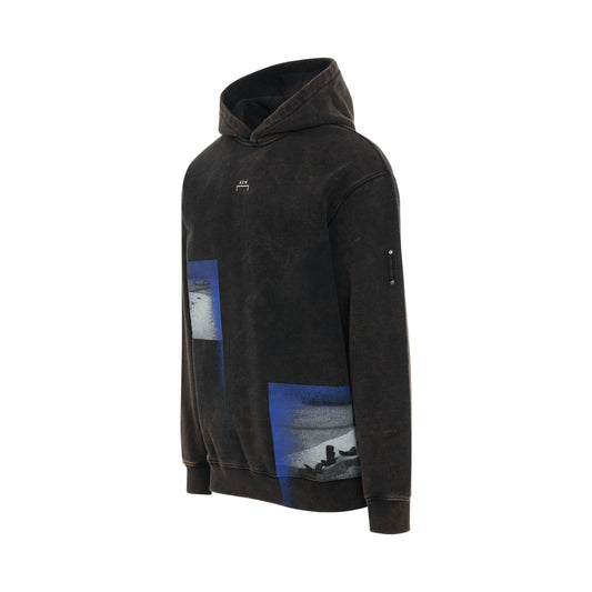 Bouchards Photographic Print Hoodie in Black