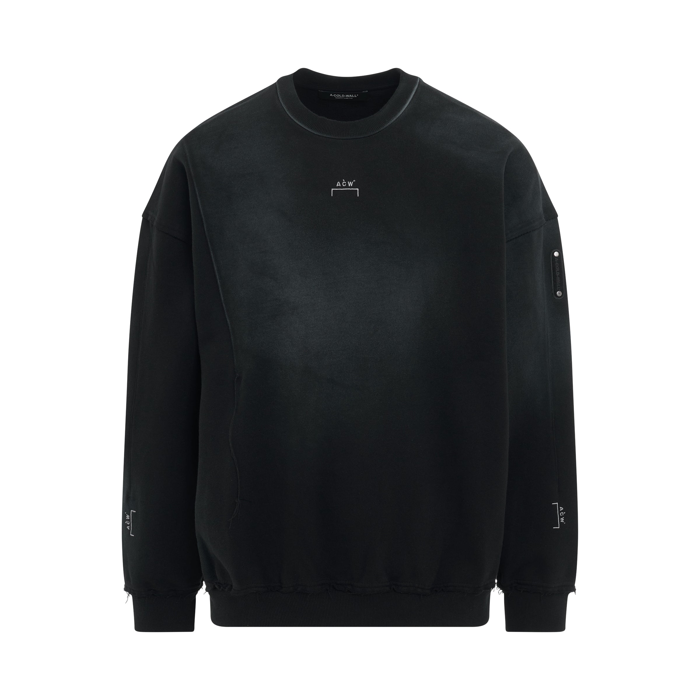 Shiraga Faded Sweatshirt in Black