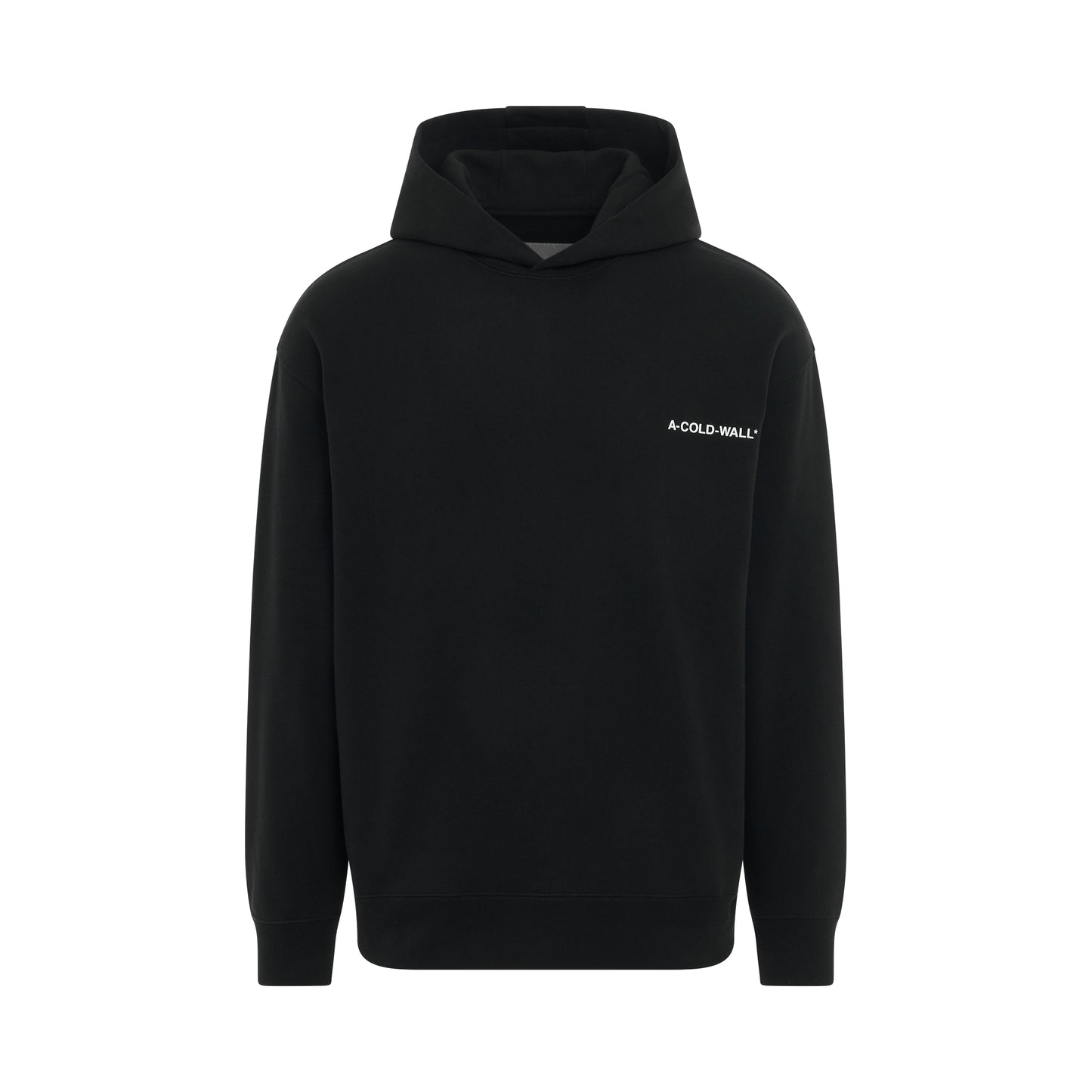 Essential Small Logo Hoodie in Black