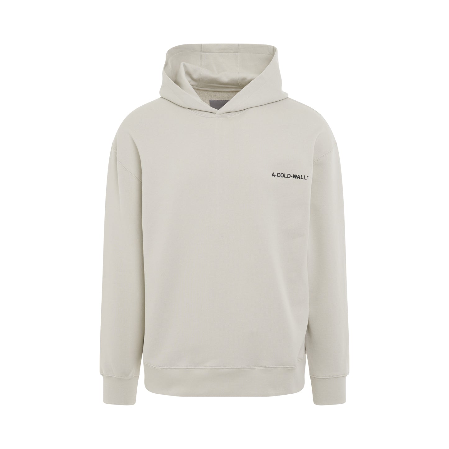 Essential Small Logo Hoodie in Bone