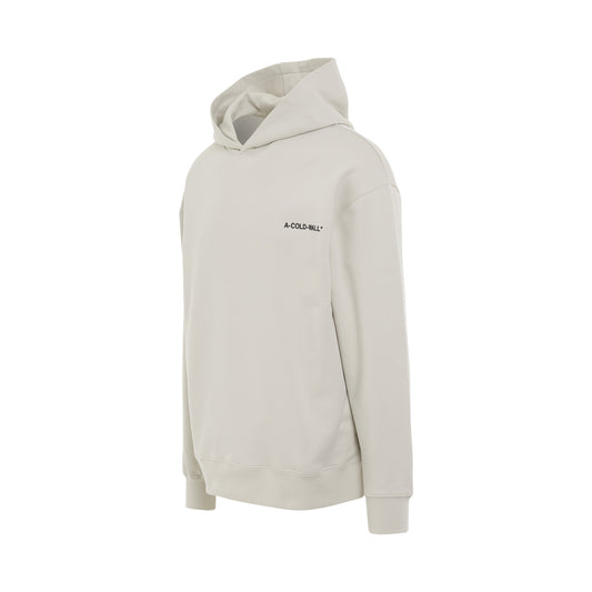 Essential Small Logo Hoodie in Bone