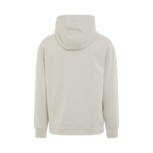 Essential Small Logo Hoodie in Bone