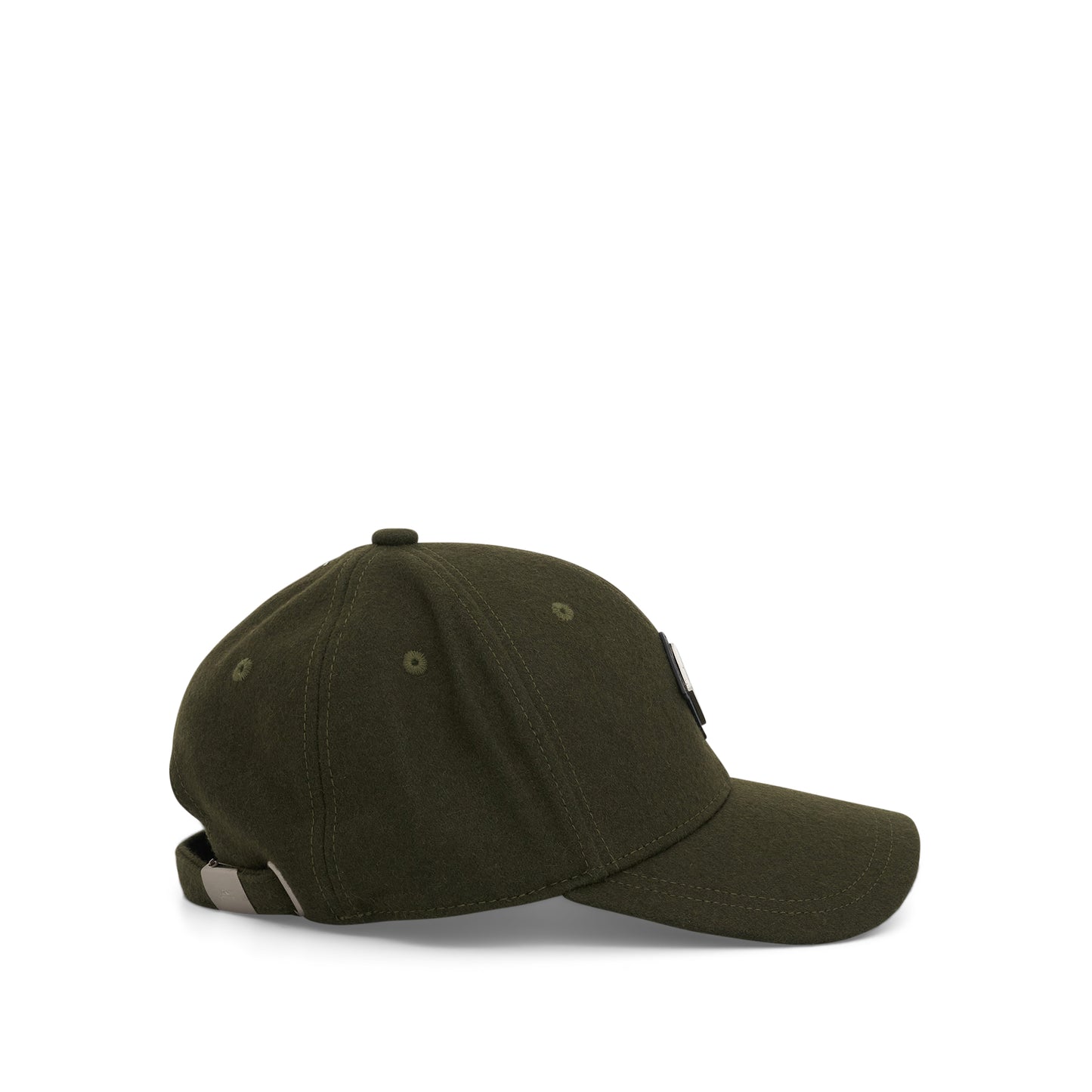 Diamond Wool Cap in Pine Green