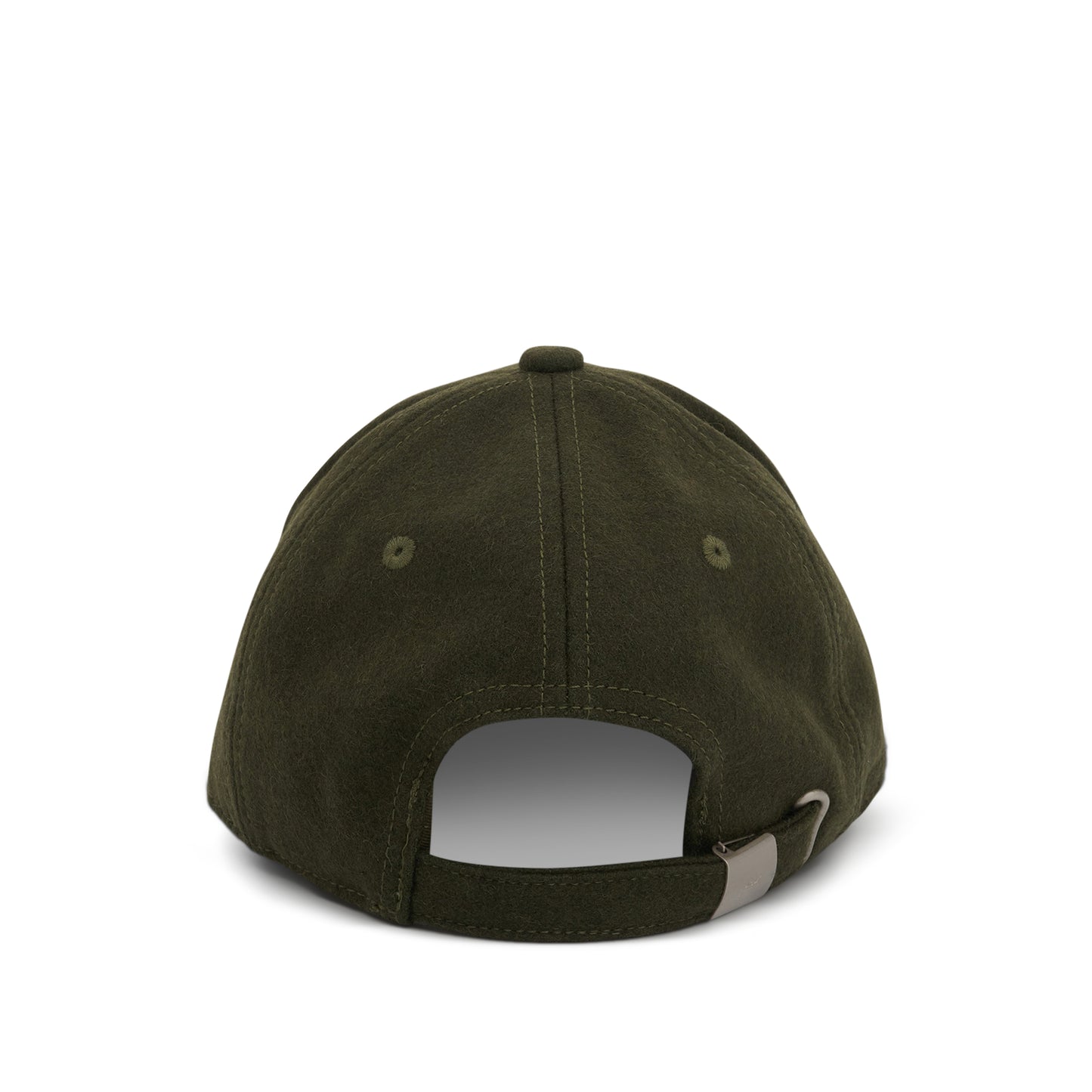 Diamond Wool Cap in Pine Green