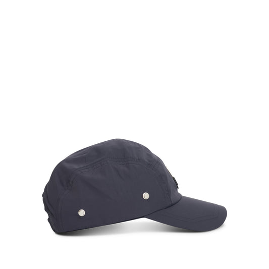 Diamond Hooded Cap in Navy