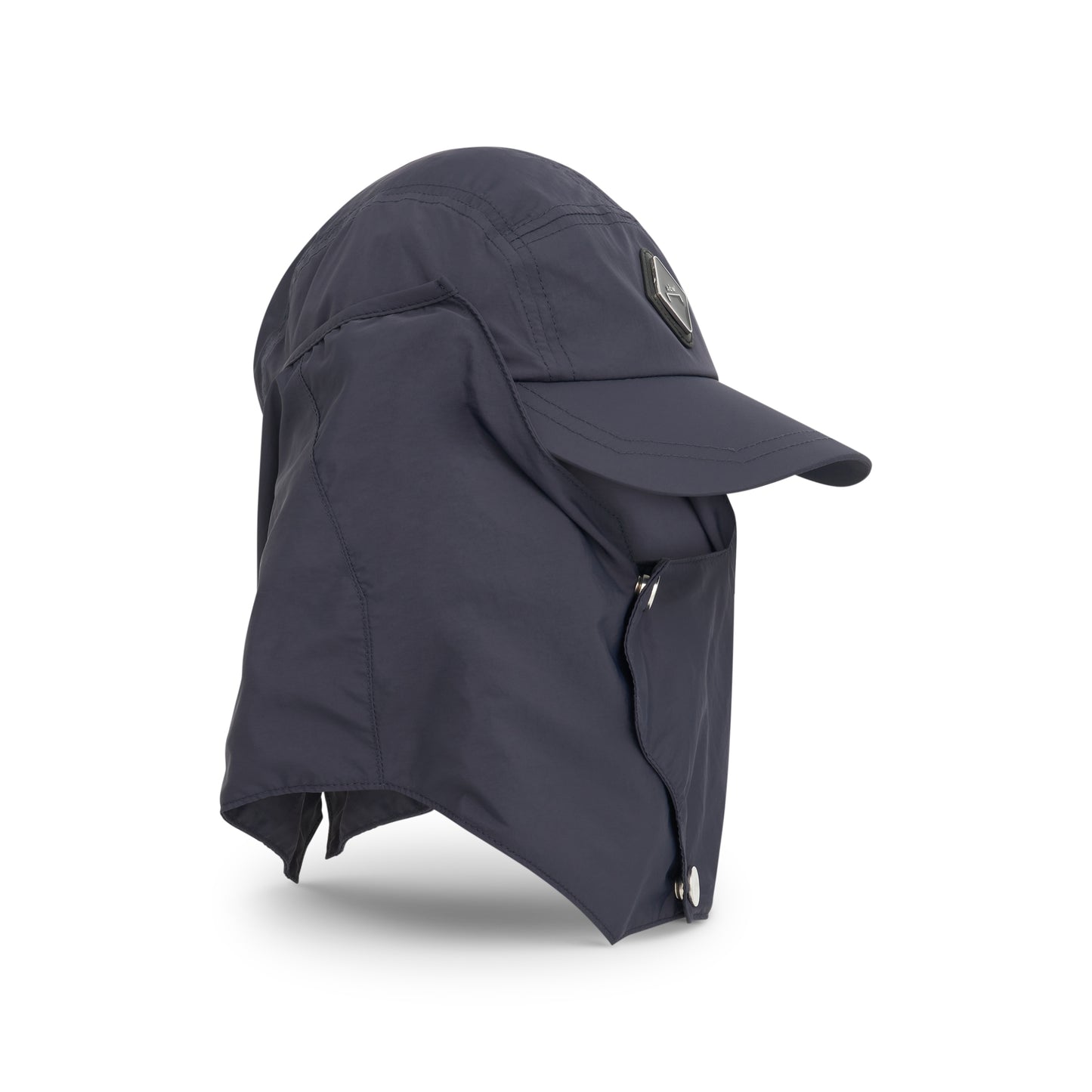 Diamond Hooded Cap in Navy