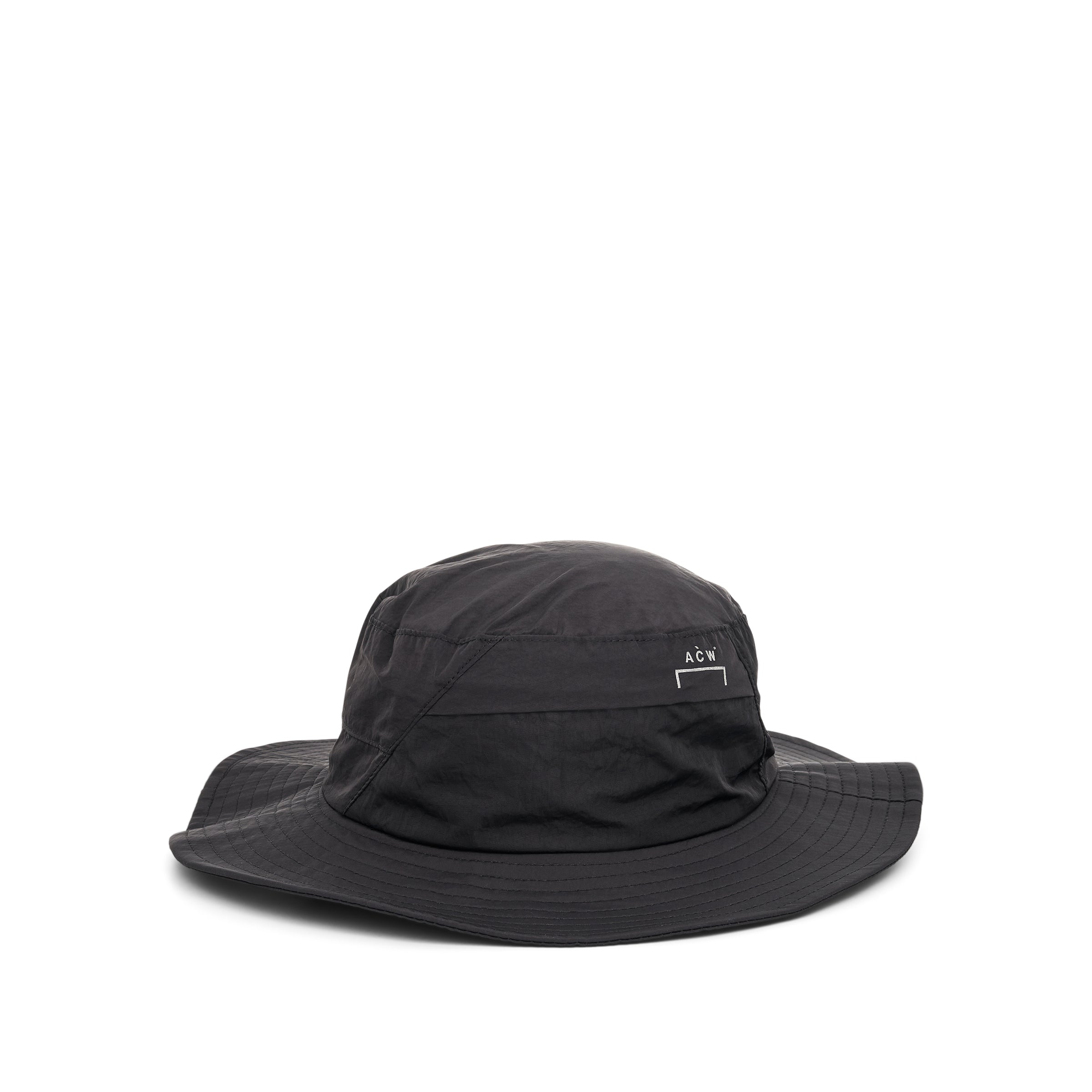 Utile Drawstring Bucket Hat in Black