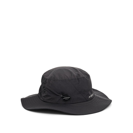 Utile Drawstring Bucket Hat in Black