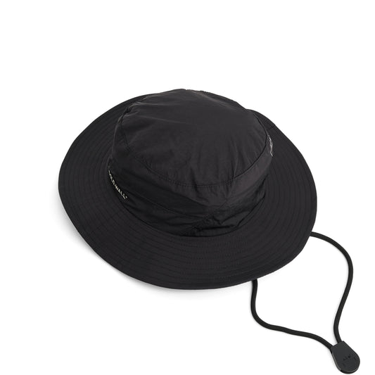 Utile Drawstring Bucket Hat in Black