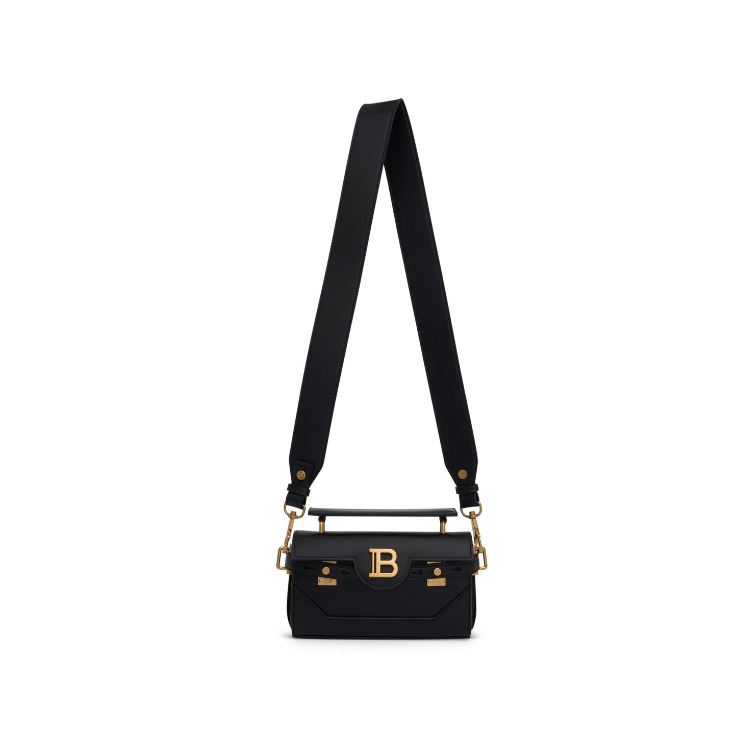 B-Buzz 19 Calfskin Shoulder Bag in Black