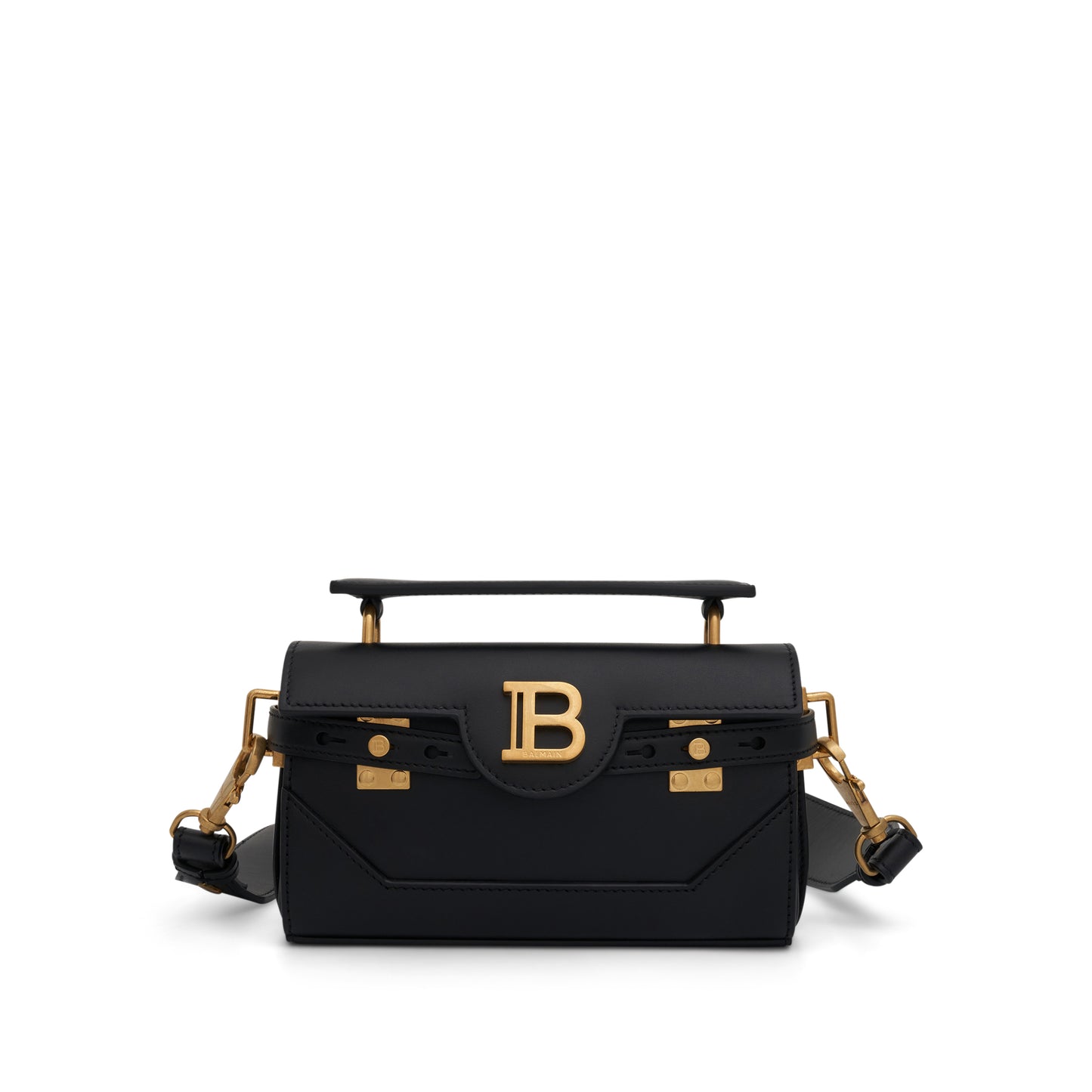 B-Buzz 19 Calfskin Shoulder Bag in Black