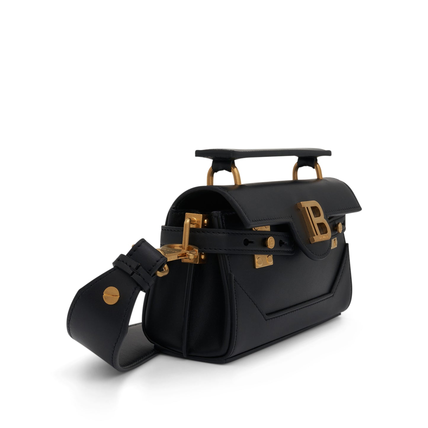 B-Buzz 19 Calfskin Shoulder Bag in Black