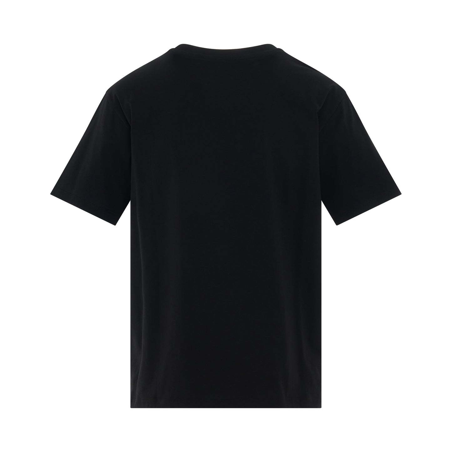 Rubber Straight Fit T-Shirt in Black/White