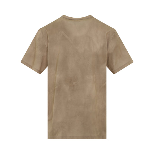 Desert Printed Bulky Fit T-Shirt in Sand/Taupe