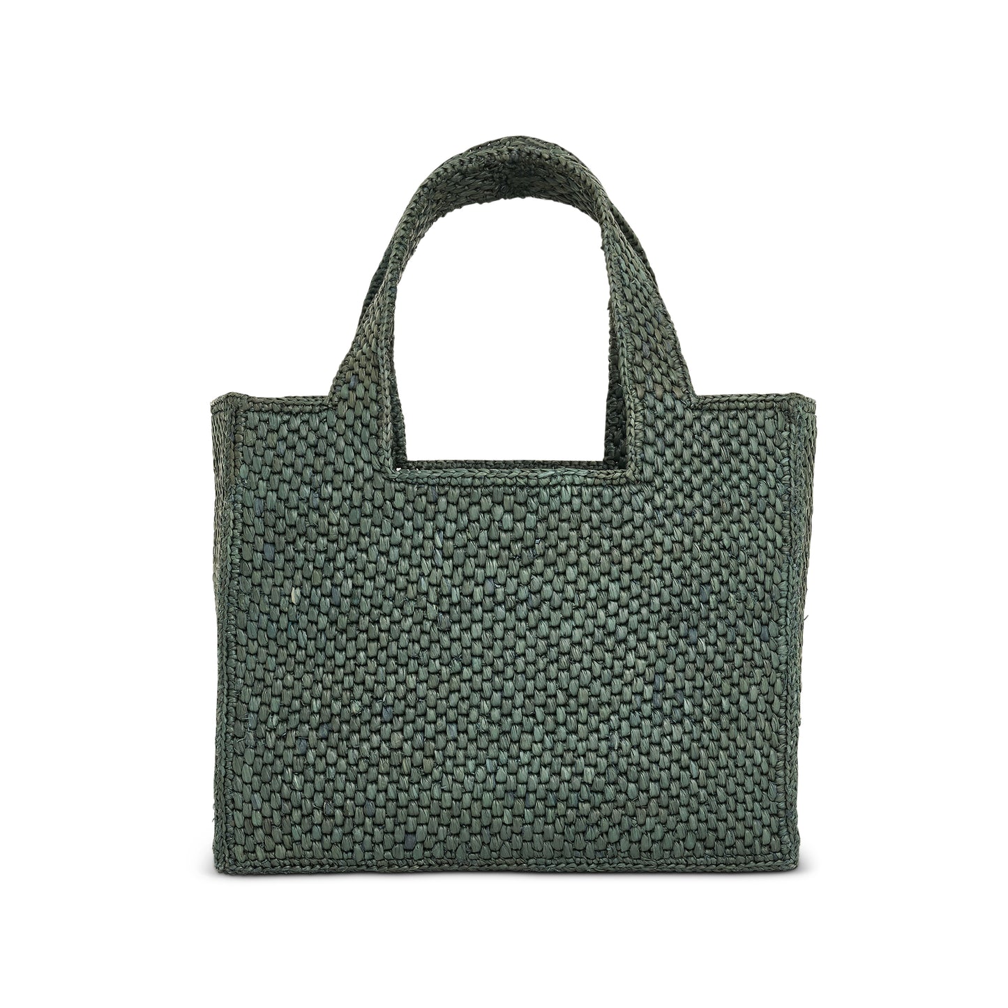 Suna Fujita Panda Font Tote Small Bag in Bottle Green