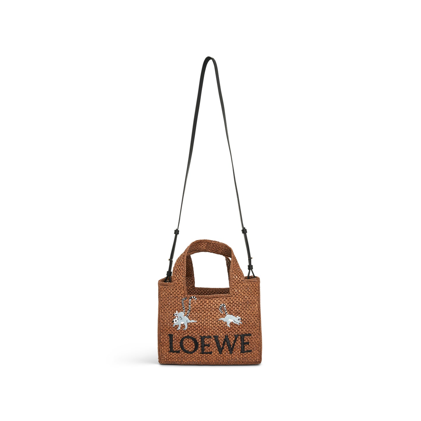 Suna Fujita Lemur Font Tote Small Bag in Oak