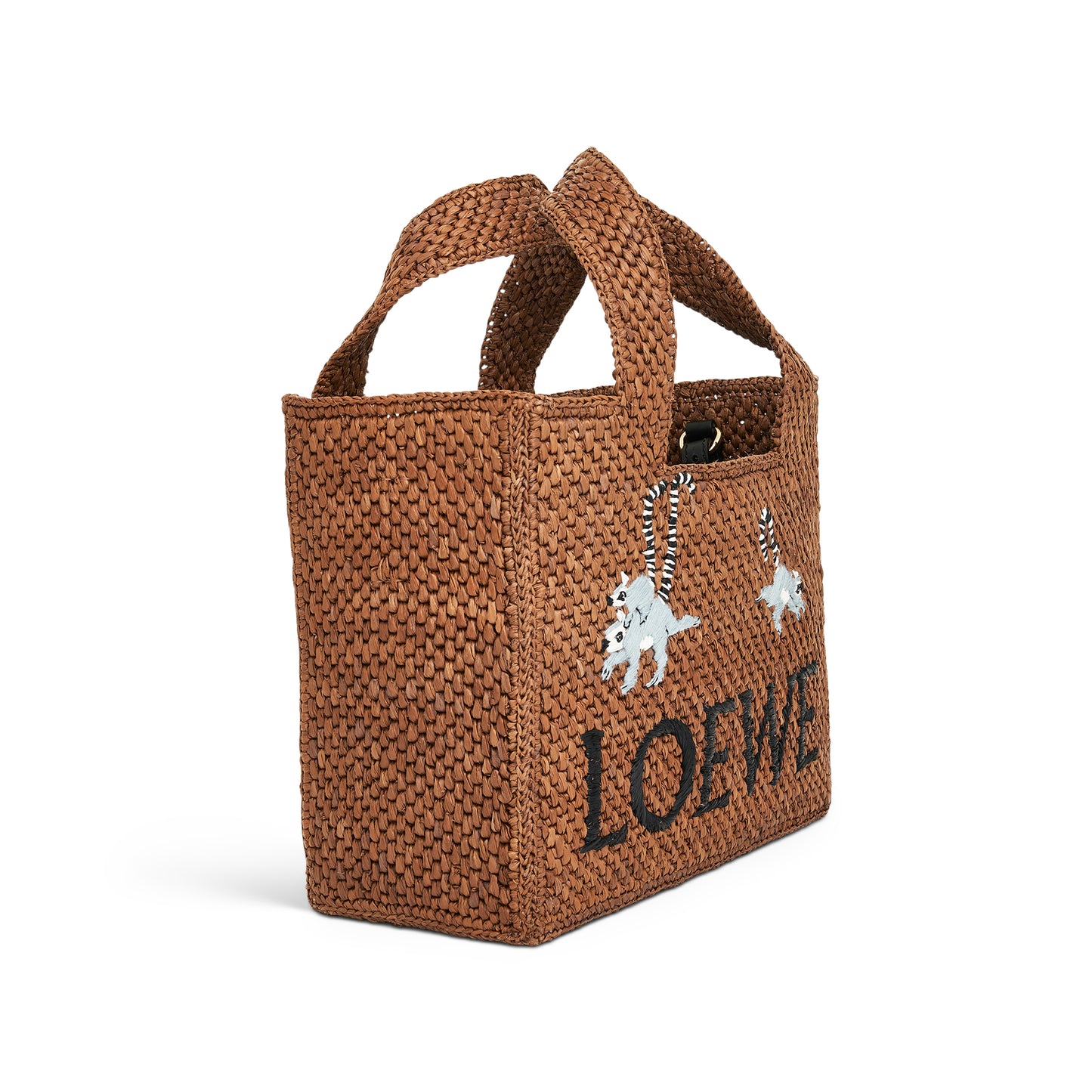 Suna Fujita Lemur Font Tote Small Bag in Oak