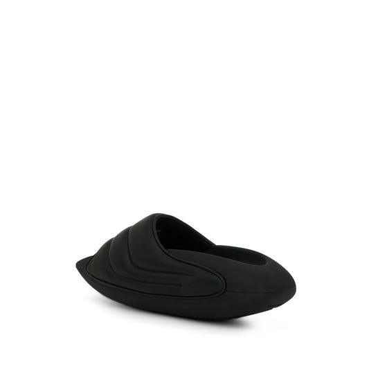 B-It Quilted Lambskin Sliders in Black