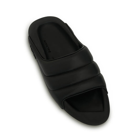 B-It Quilted Lambskin Sliders in Black