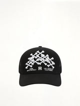 Bones Stacked Trucker Hat in Black