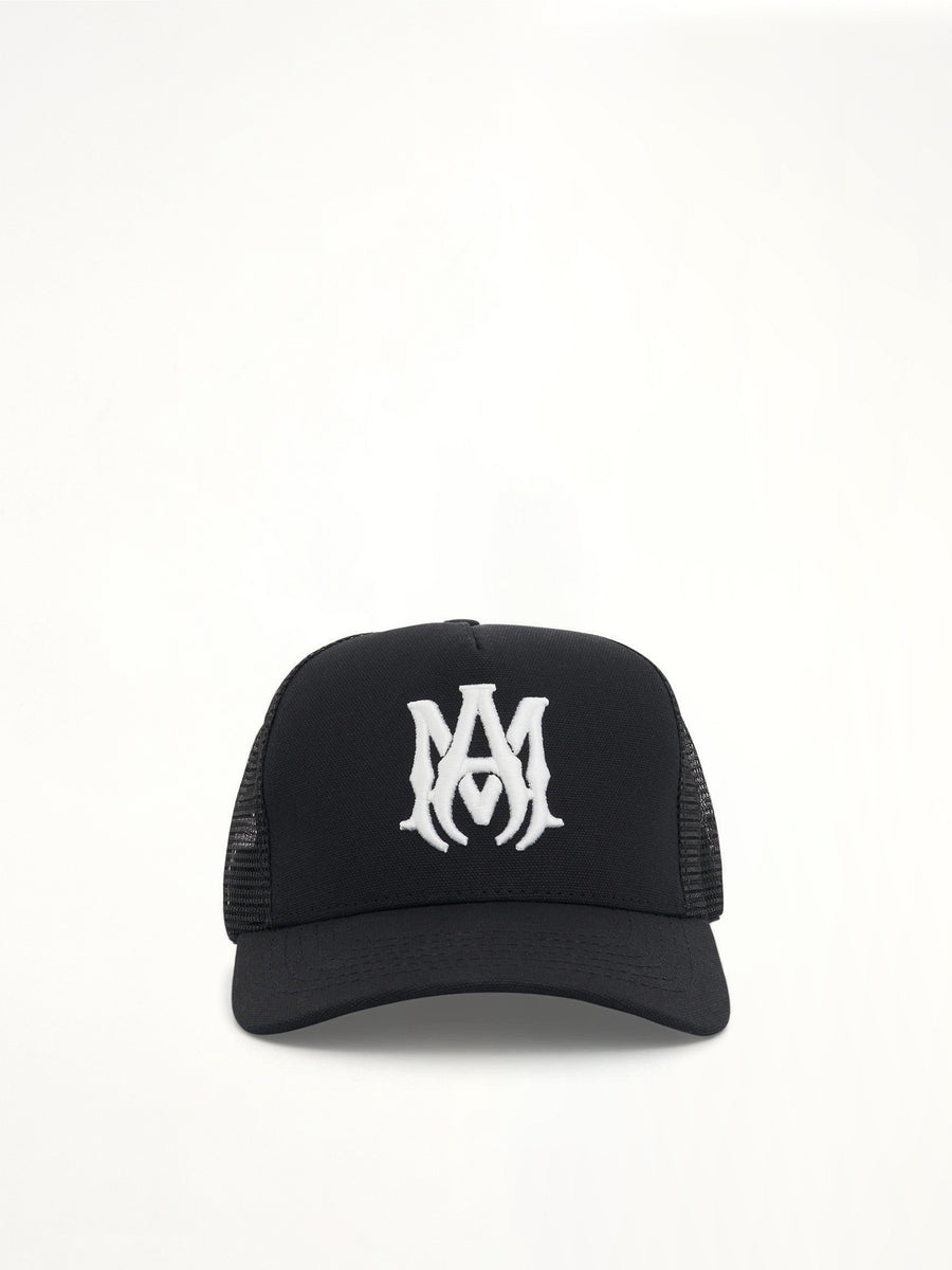 MA Logo Trucker Hat in Black