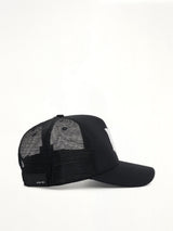 MA Logo Trucker Hat in Black