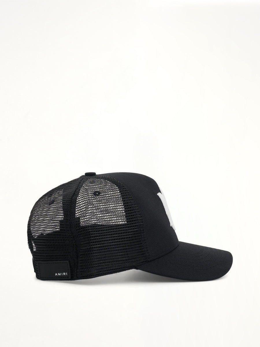 MA Logo Trucker Hat in Black