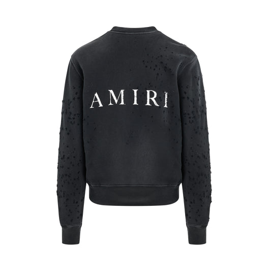 Washed MA Shotgun Sweatshirt in Black