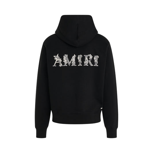 MA Baroque Logo Hoodie in Black