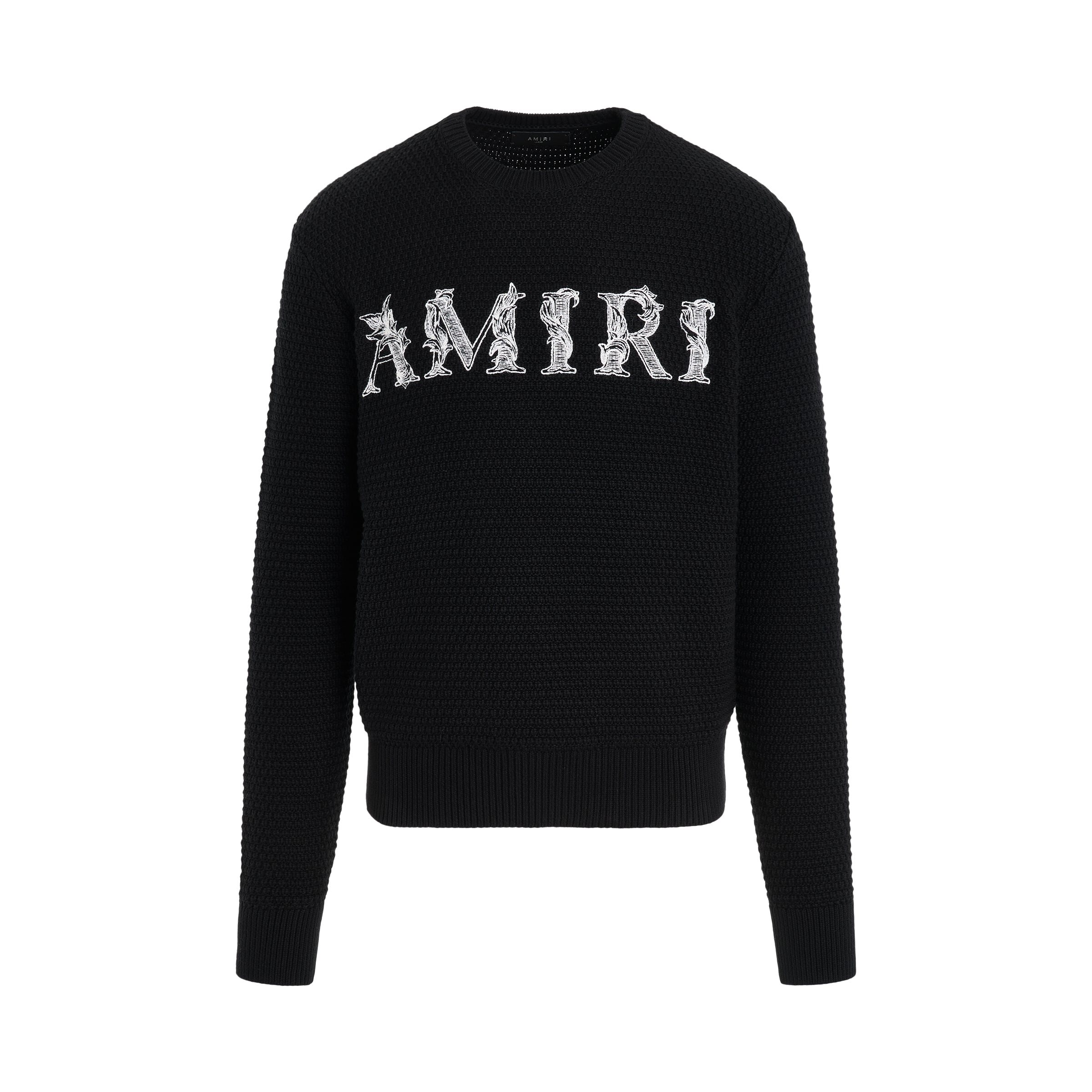 Baroque Logo Sweatshirt in Black