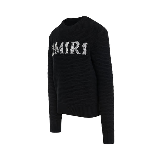 Baroque Logo Sweatshirt in Black