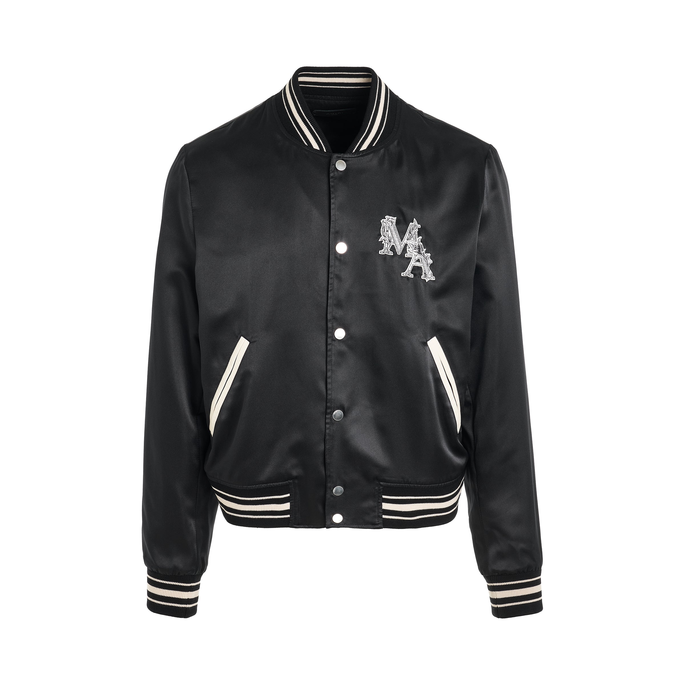 MA Logo Bomber Jacket in Black