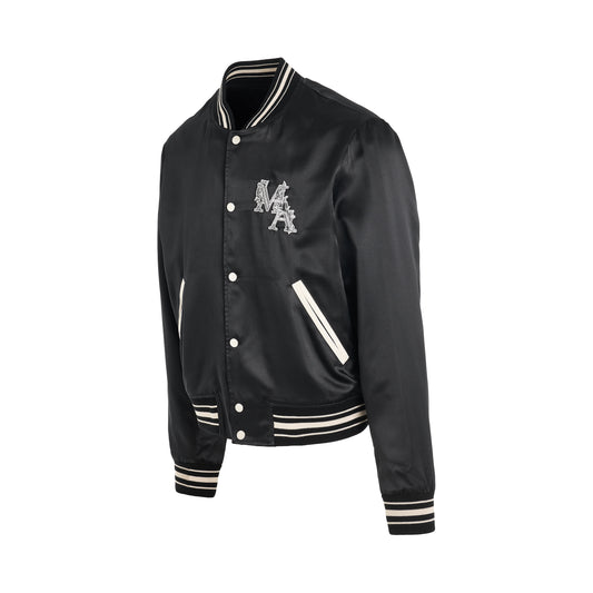 MA Logo Bomber Jacket in Black