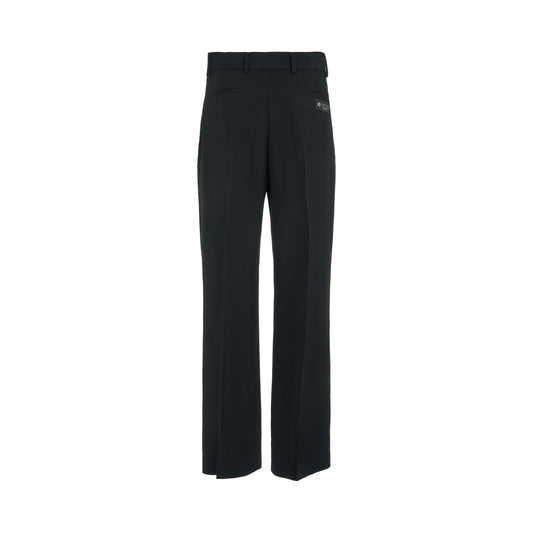 Double Pleated Pants in Black