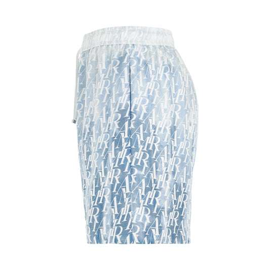 Gradient Amiri Repeat Shorts in Ashley Blue